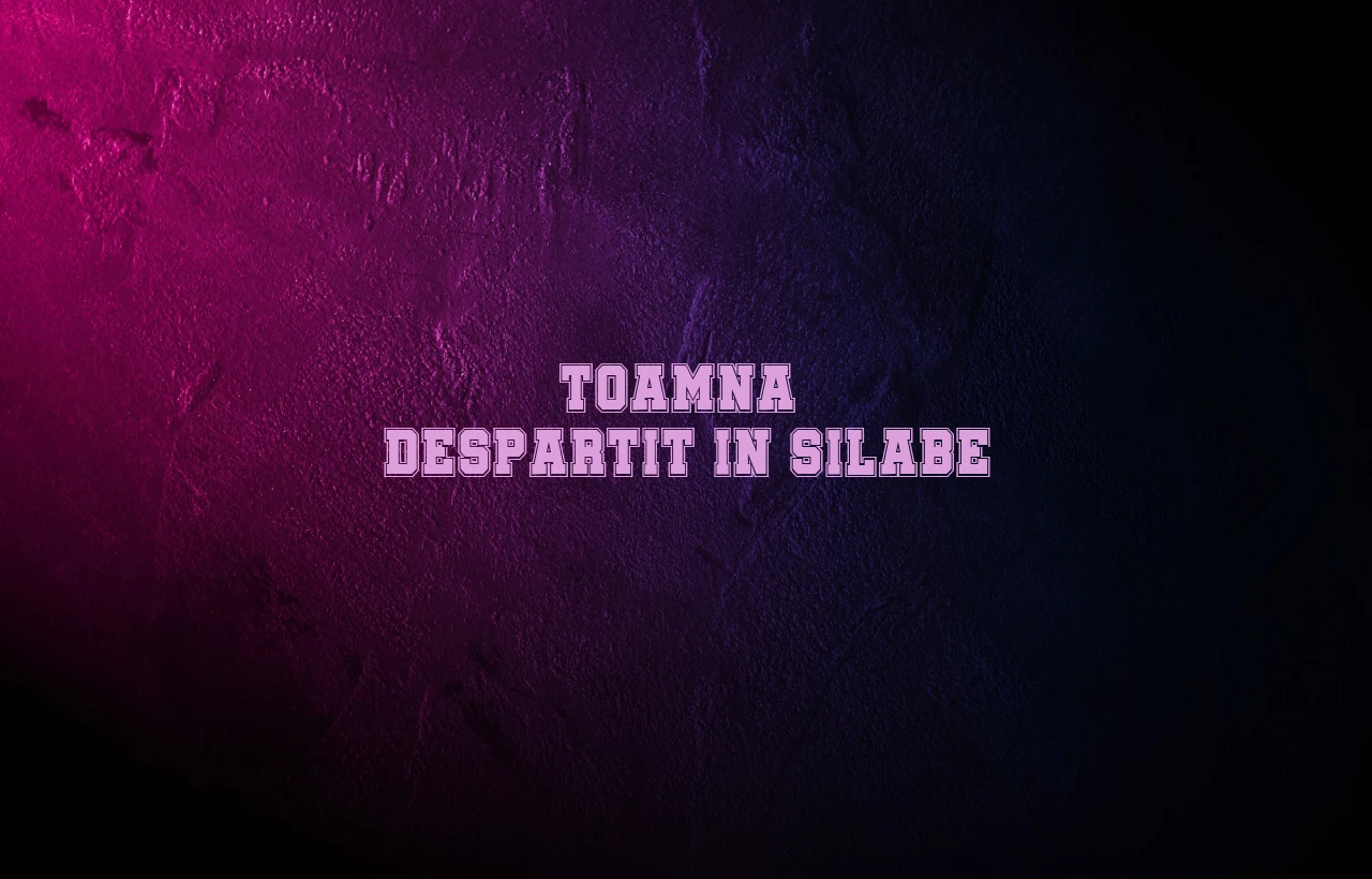 toamna despartit in silabe