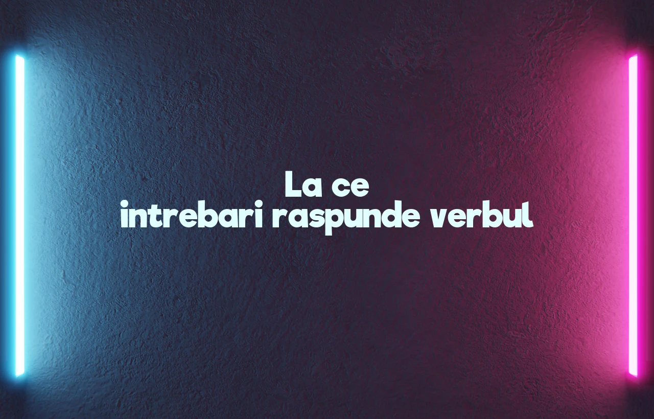 la ce intrebari raspunde verbul