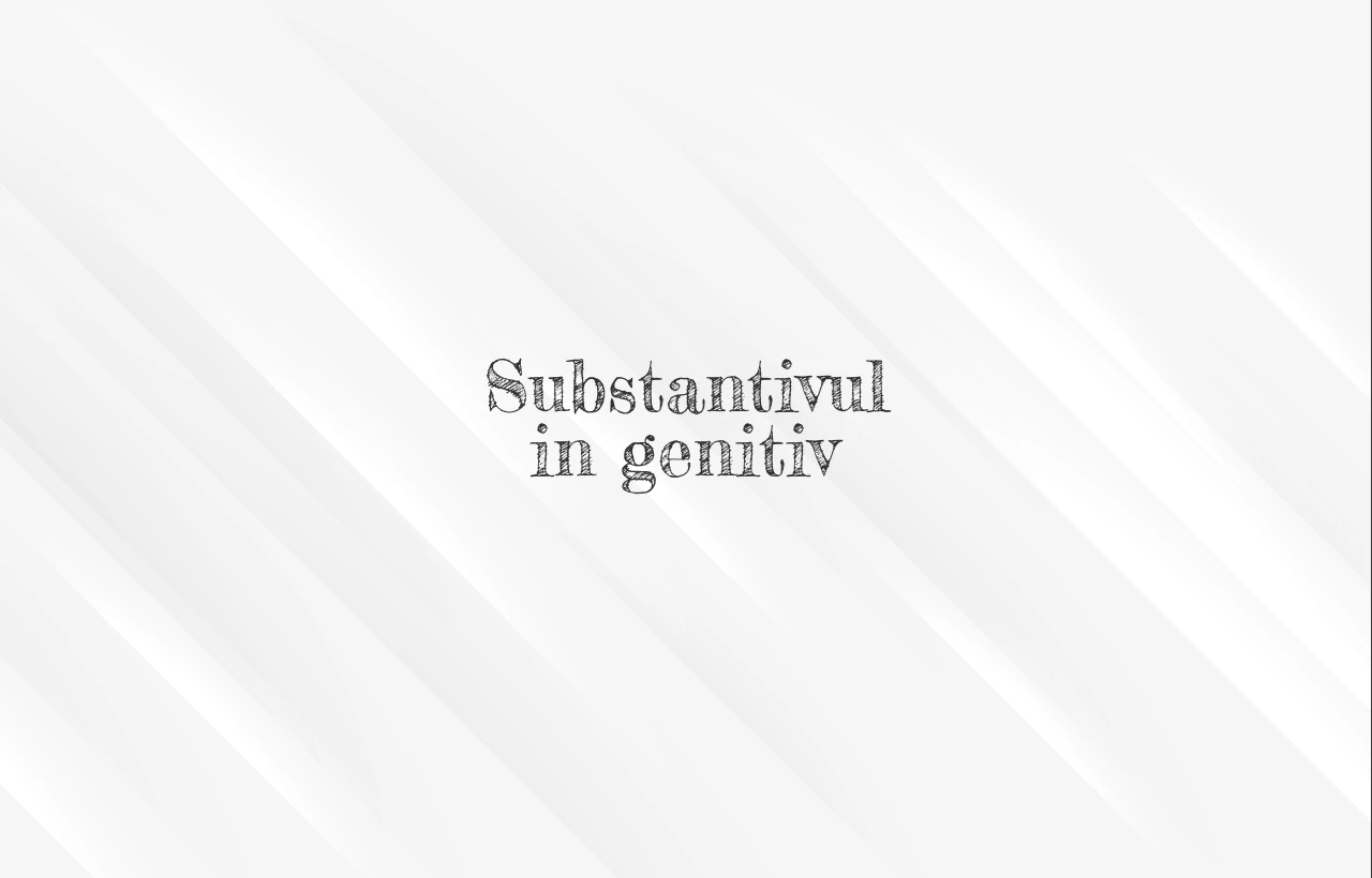 substantiv genitiv