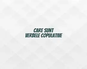 care sunt verbele copulative