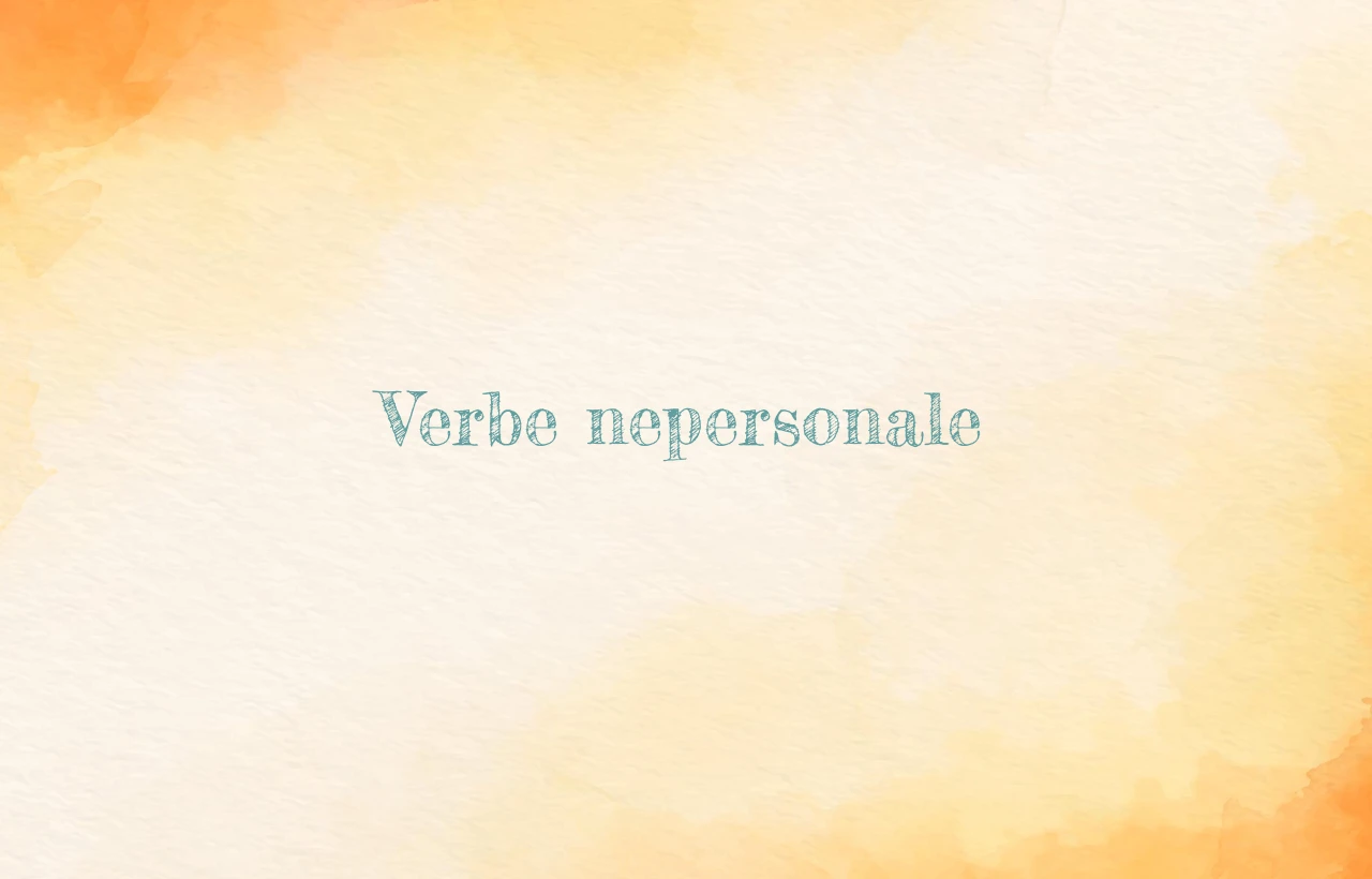 verbe nepersonale