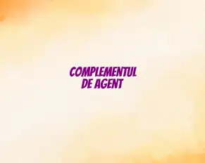 complementul de agent