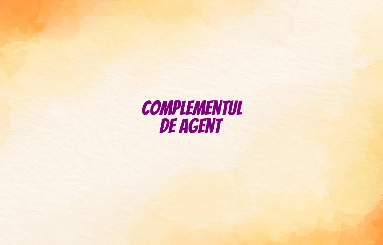 complementul de agent