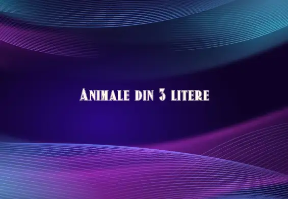 animale din 3 litere
