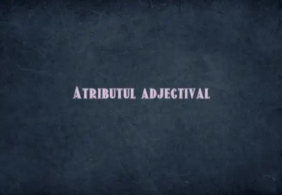 atribut adjectival