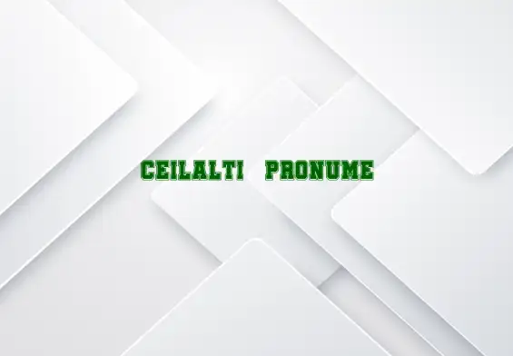 ceilalti pronume