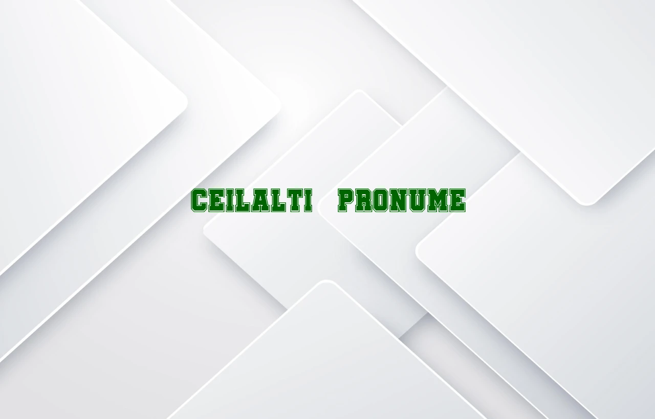 ceilalti pronume