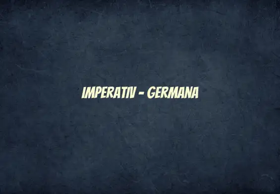imperativ germana