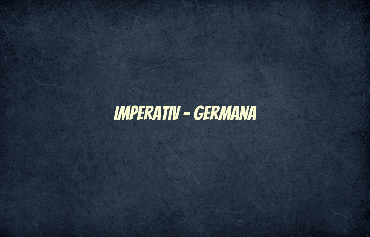 imperativ germana